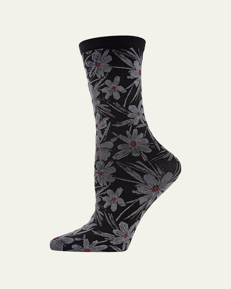 Abstract Floral Sock